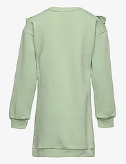 Kids Only - KOGOFELIA L/S FRILL DRESS BO SWT - langärmelige freizeitkleider - smoke green - 1