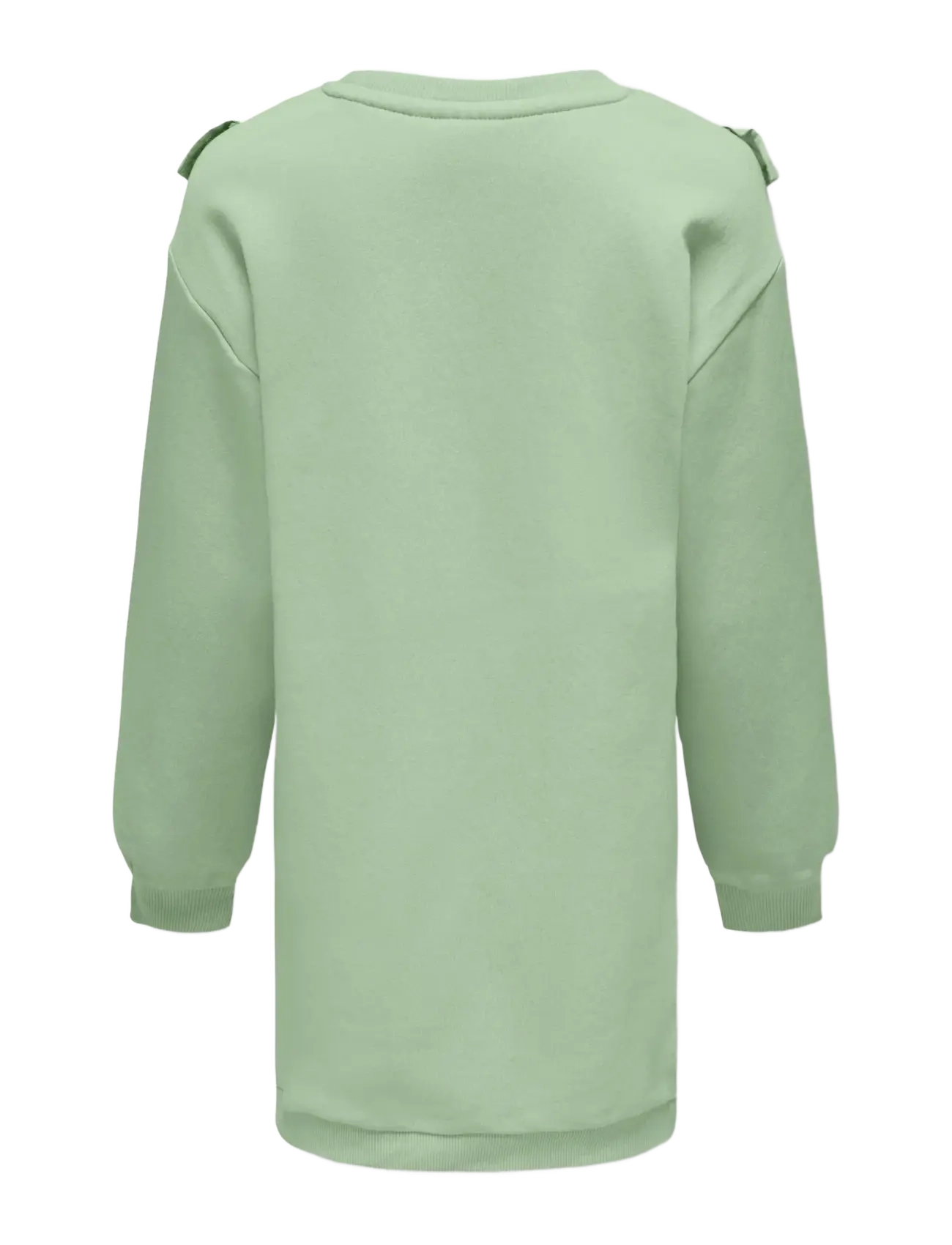 Kids Only - KOGOFELIA L/S FRILL DRESS BO SWT - langärmelige freizeitkleider - smoke green - 1