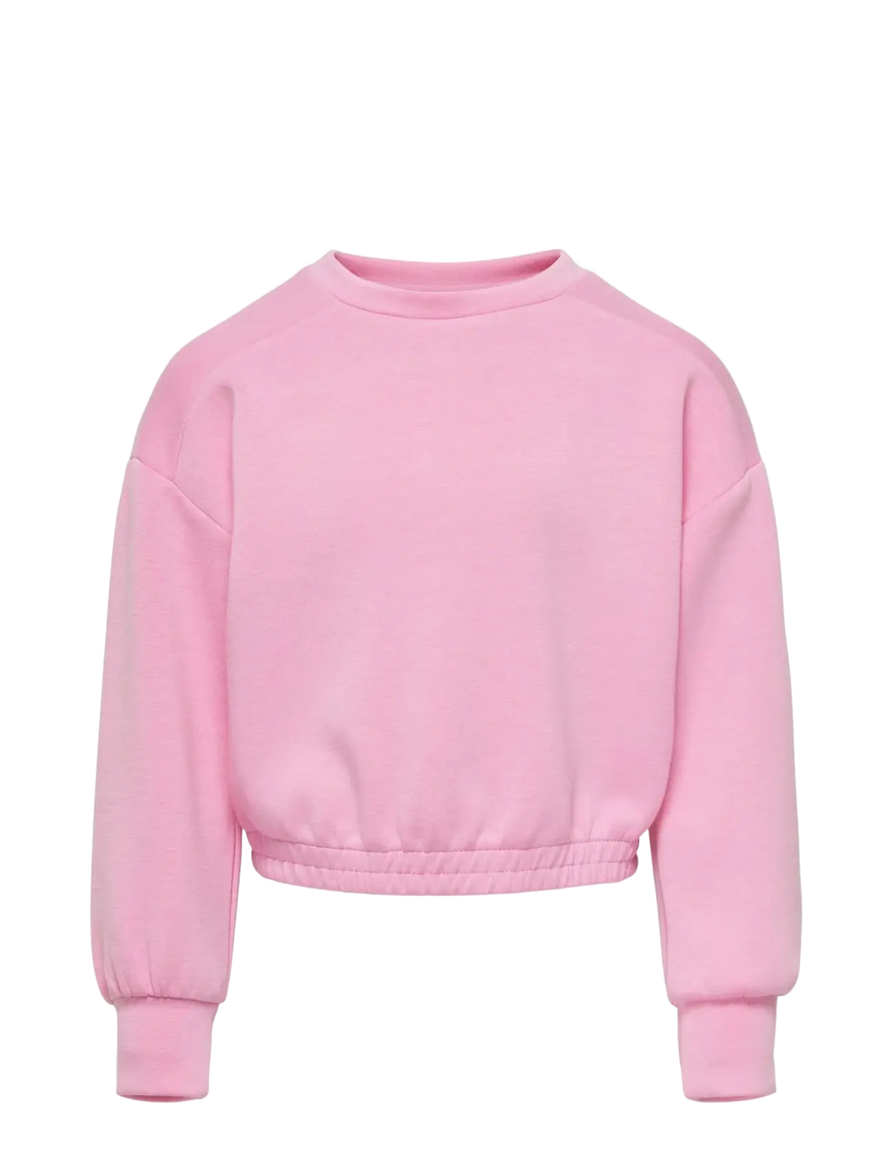KOGSCARLETT L/S SHORT O-NECK BO SWT - ROSEBLOOM