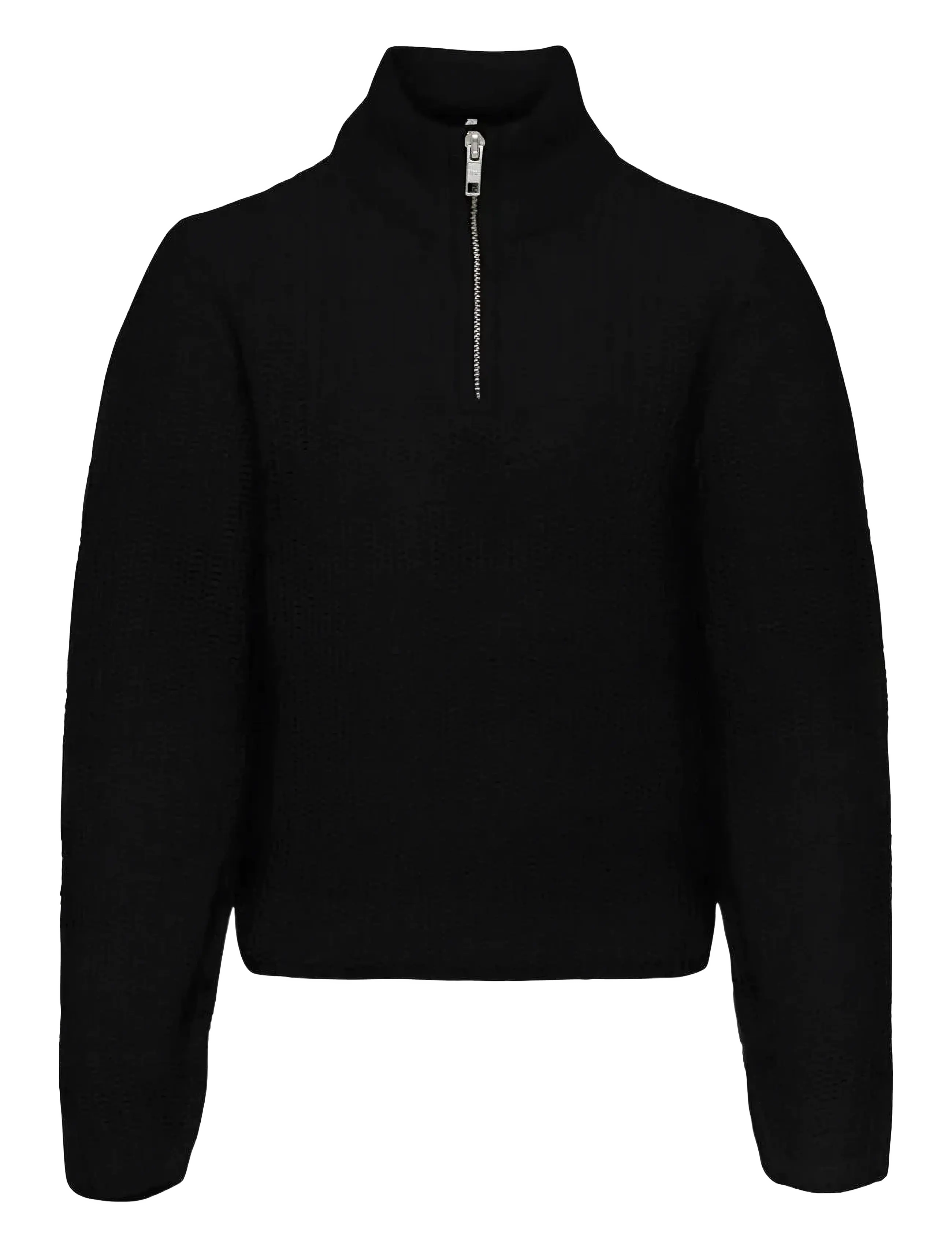 Kids Only KOGBELLA NICOYA L/S ZIP PULLOVER BO KNT - Pullover - BLACK / black