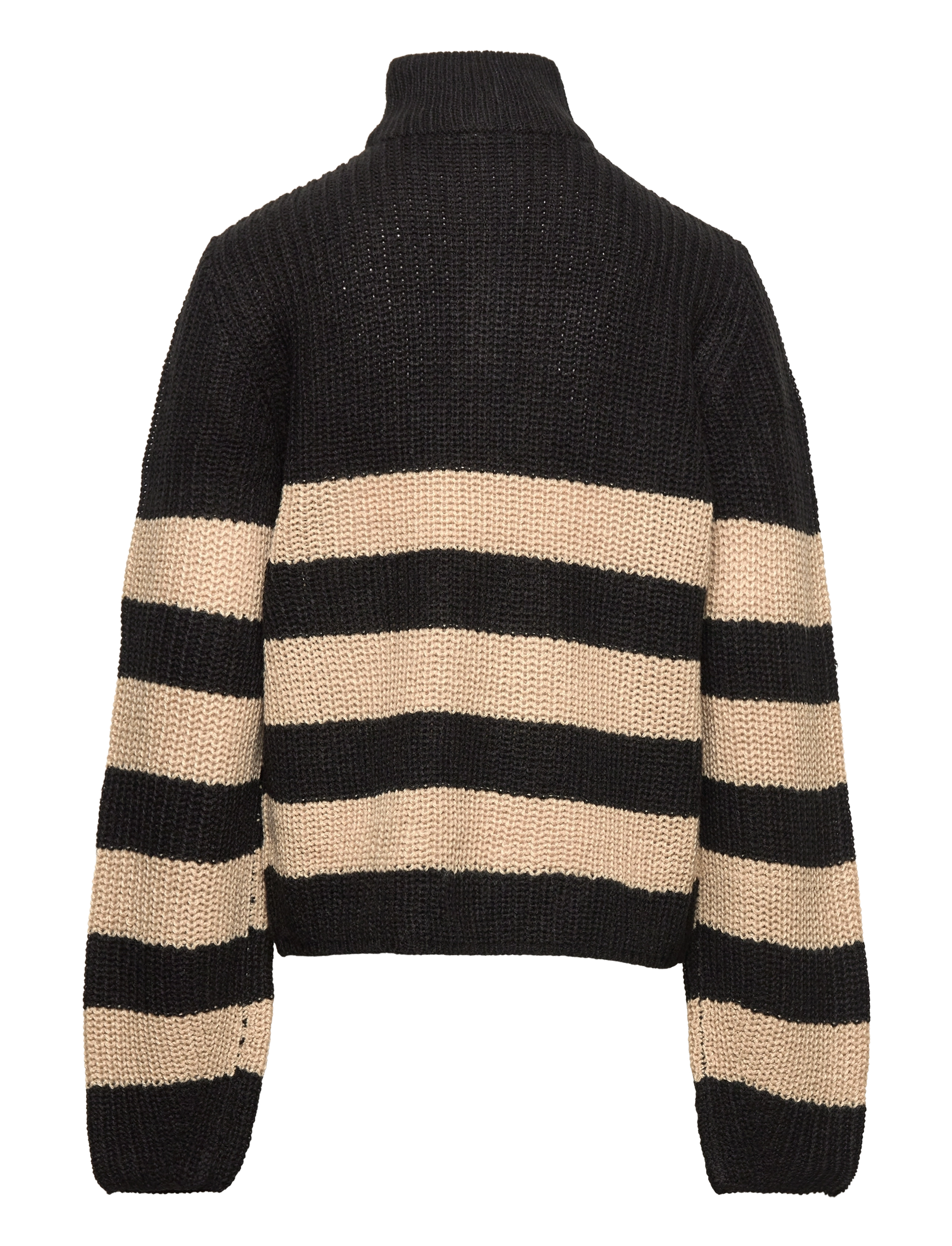 Kids Only - KOGBELLA NICOYA L/S ZIP PULLOVER BO KNT - jumpers - black - 1