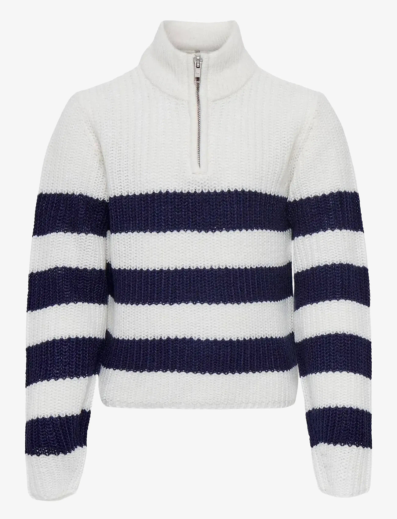 Kids Only KOGBELLA NICOYA L/S ZIP PULLOVER BO KNT - Kids Only - CLOUD DANCER / multi