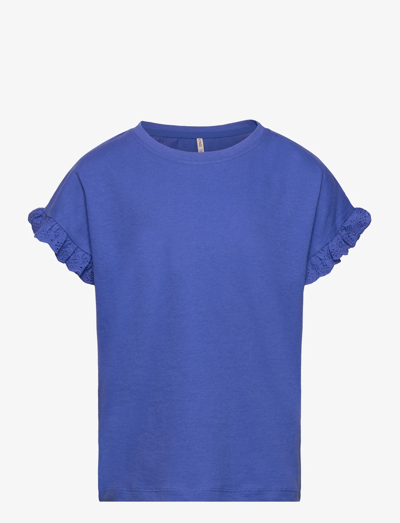 Kids Only - KOGIRIS S/S EMB TOP JRS - kortærmede t-shirts - dazzling blue - 0