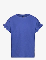 Kids Only - KOGIRIS S/S EMB TOP JRS - kortærmede t-shirts - dazzling blue - 0
