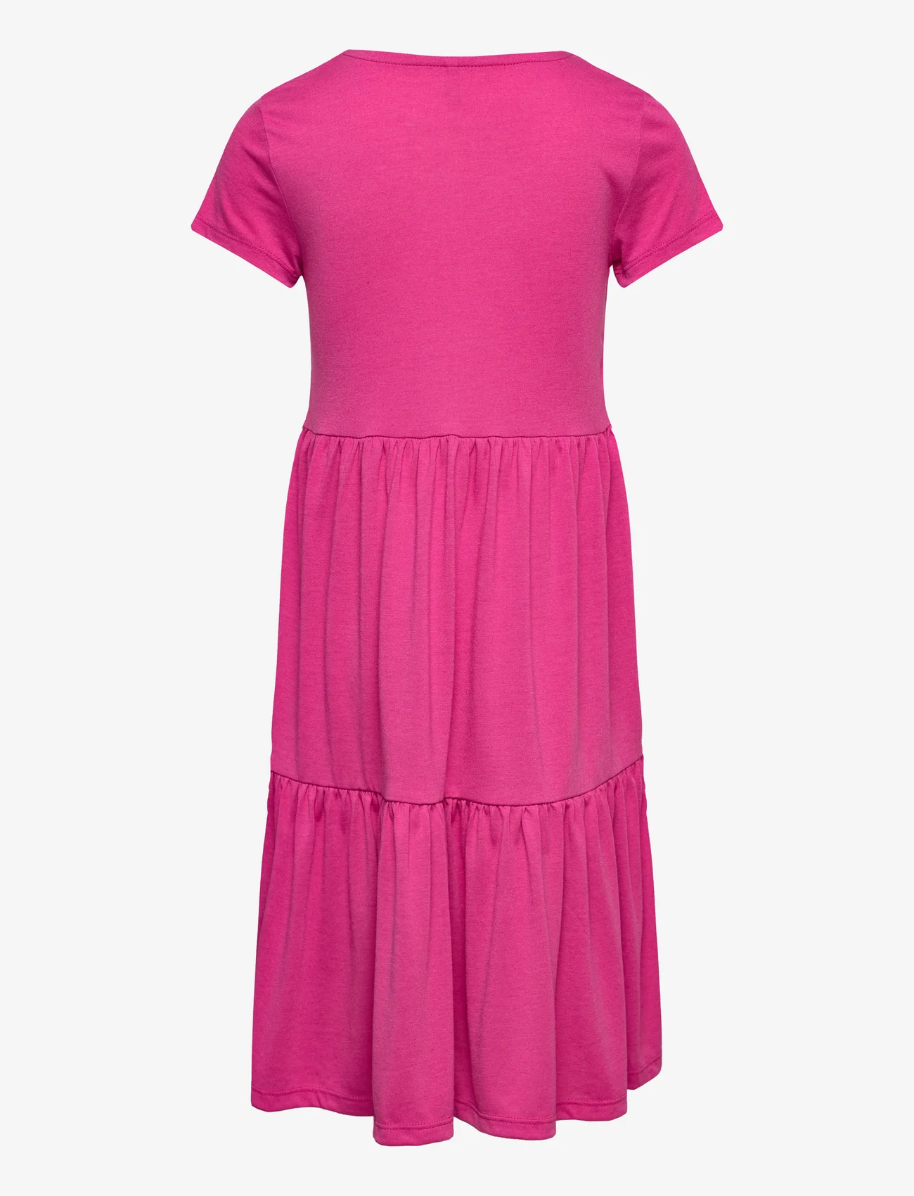 Kids Only - KOGDALIA S/S LONG DRESS JRS - short-sleeved casual dresses - raspberry rose - 1