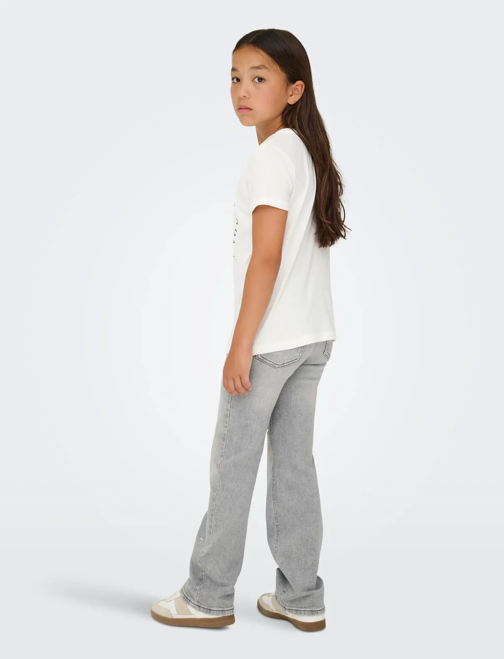 Kids Only - KOGEMMA LIFE REG S/S FLOWER TOP JRS NOOS - kortermede t-skjorter - cloud dancer - 3