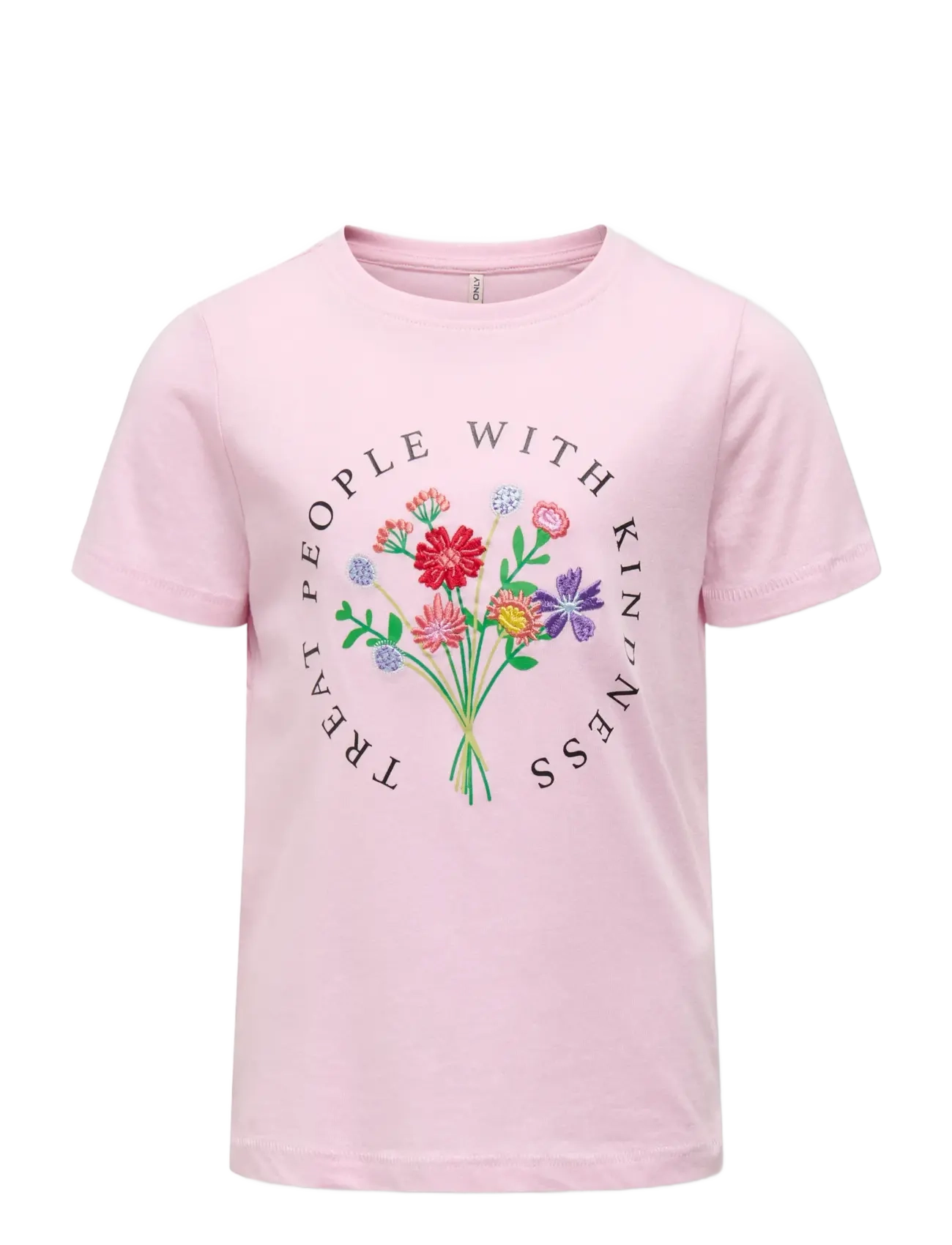 Kids Only KOGEMMA LIFE REG S/S FLOWER TOP JRS NOOS - Shop by size - ROSEATE SPOONBILL / pink/rose