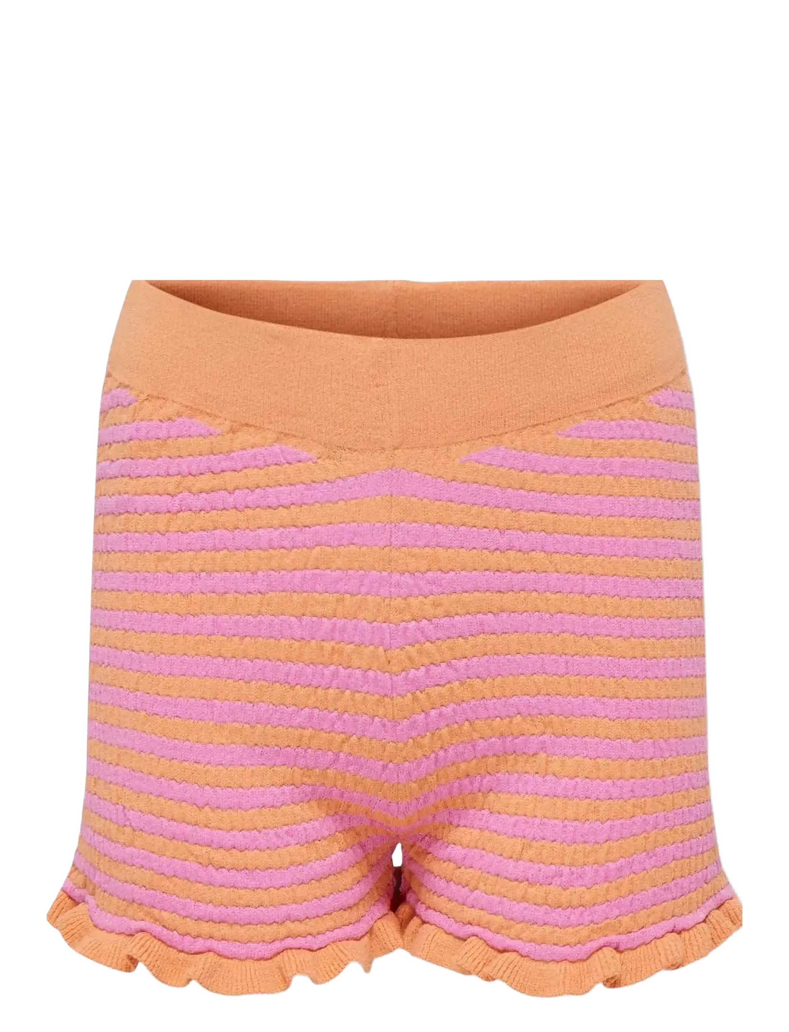 Kids Only KOGSALLY CREPE SHORTS KNT - Shorts - ORANGE CHIFFON / multi