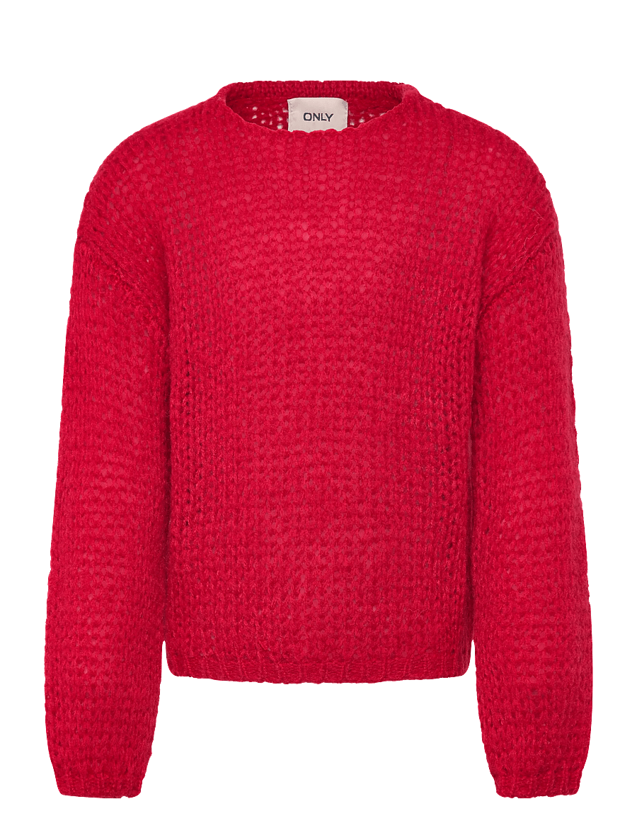 Kids Only - KOGNORDIC LIFE LS O-NECK KNT - trøjer - salsa - 0