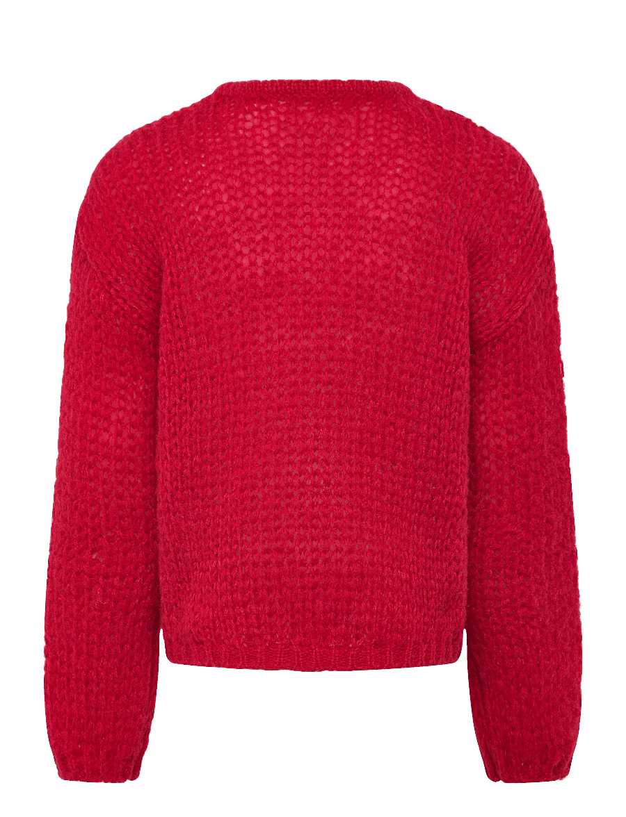 Kids Only - KOGNORDIC LIFE LS O-NECK KNT - trøjer - salsa - 1