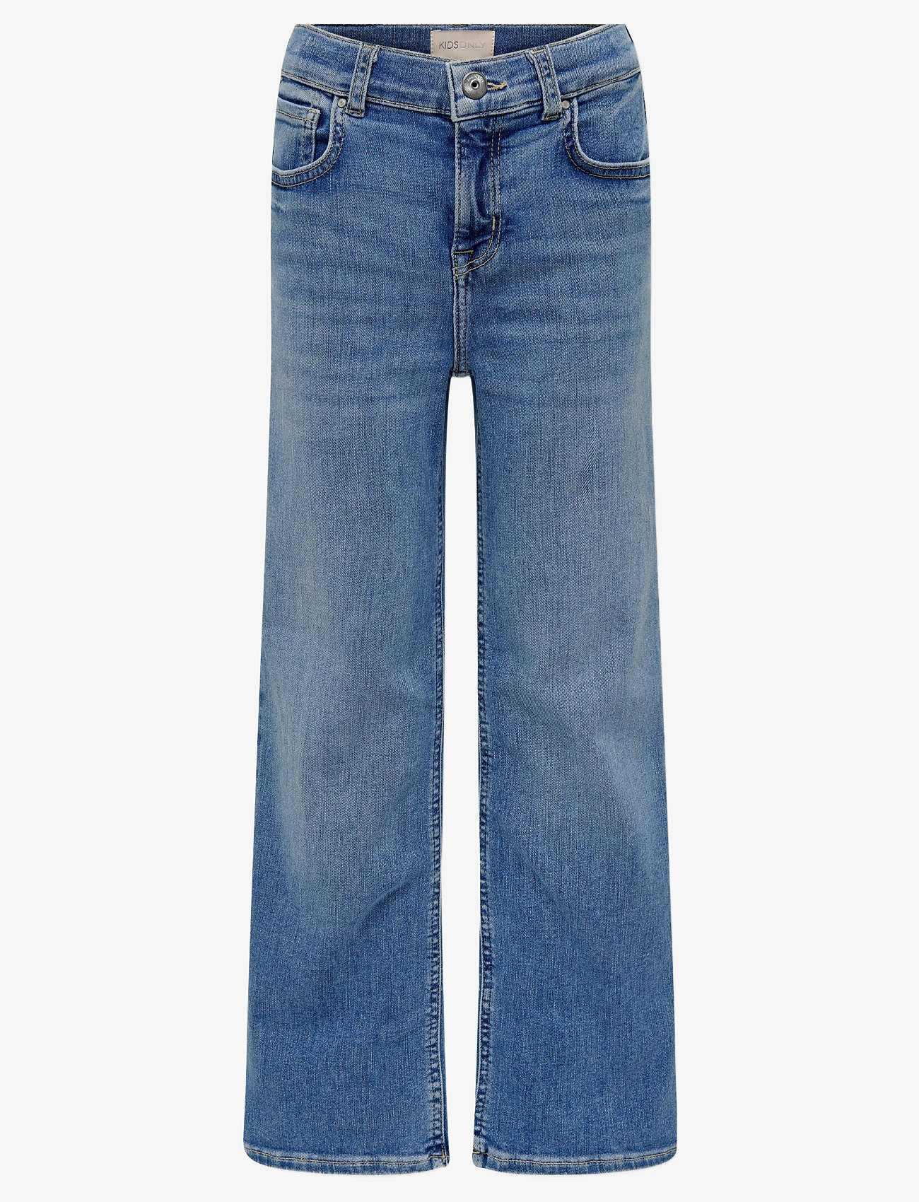 Kids Only - KOGMADISON BLUSH WIDE DNM CRO37 NOOS - leveälahkeiset farkut - medium blue denim - 1