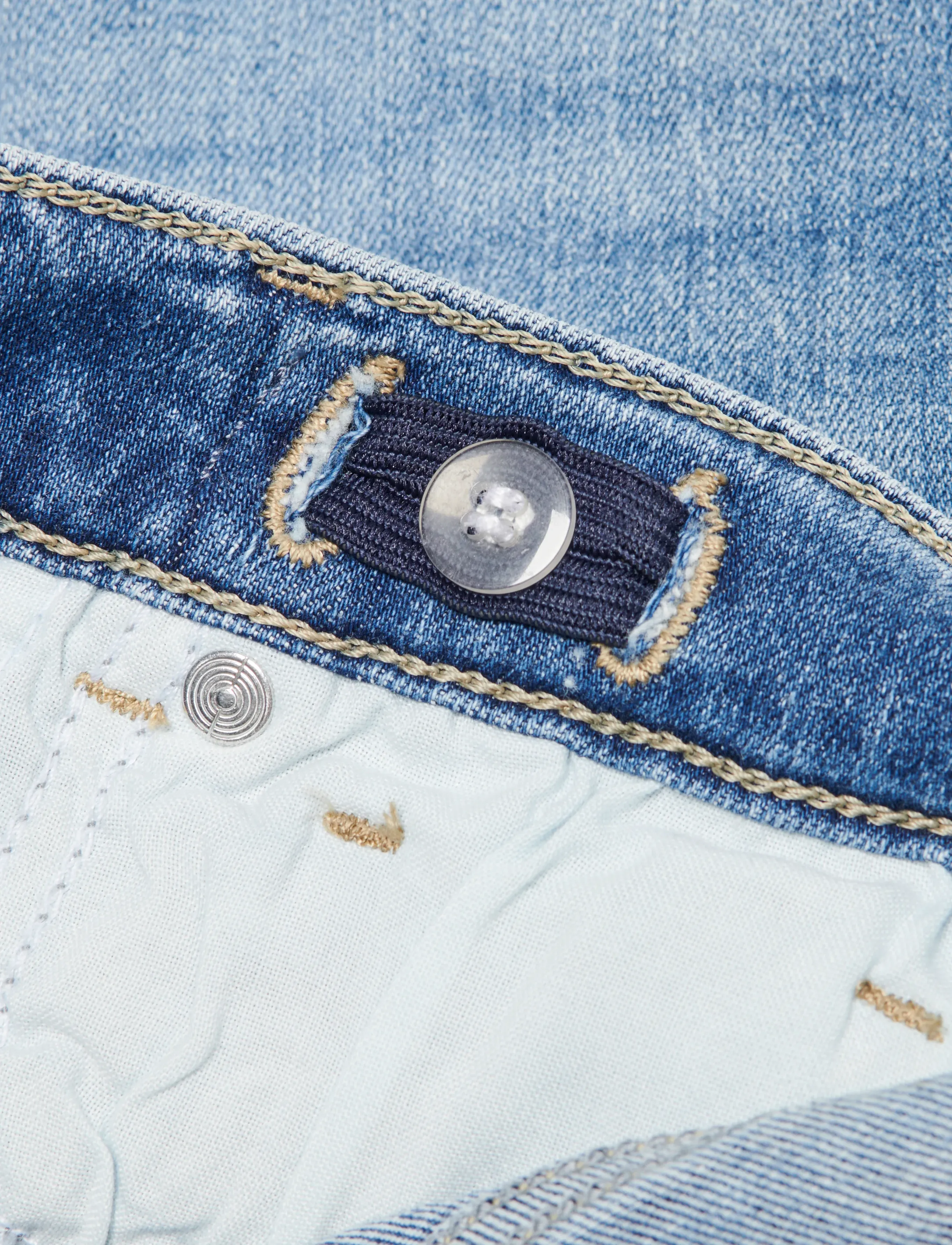 Kids Only - KOGMADISON BLUSH WIDE DNM CRO37 NOOS - pantalons larges - medium blue denim - 5
