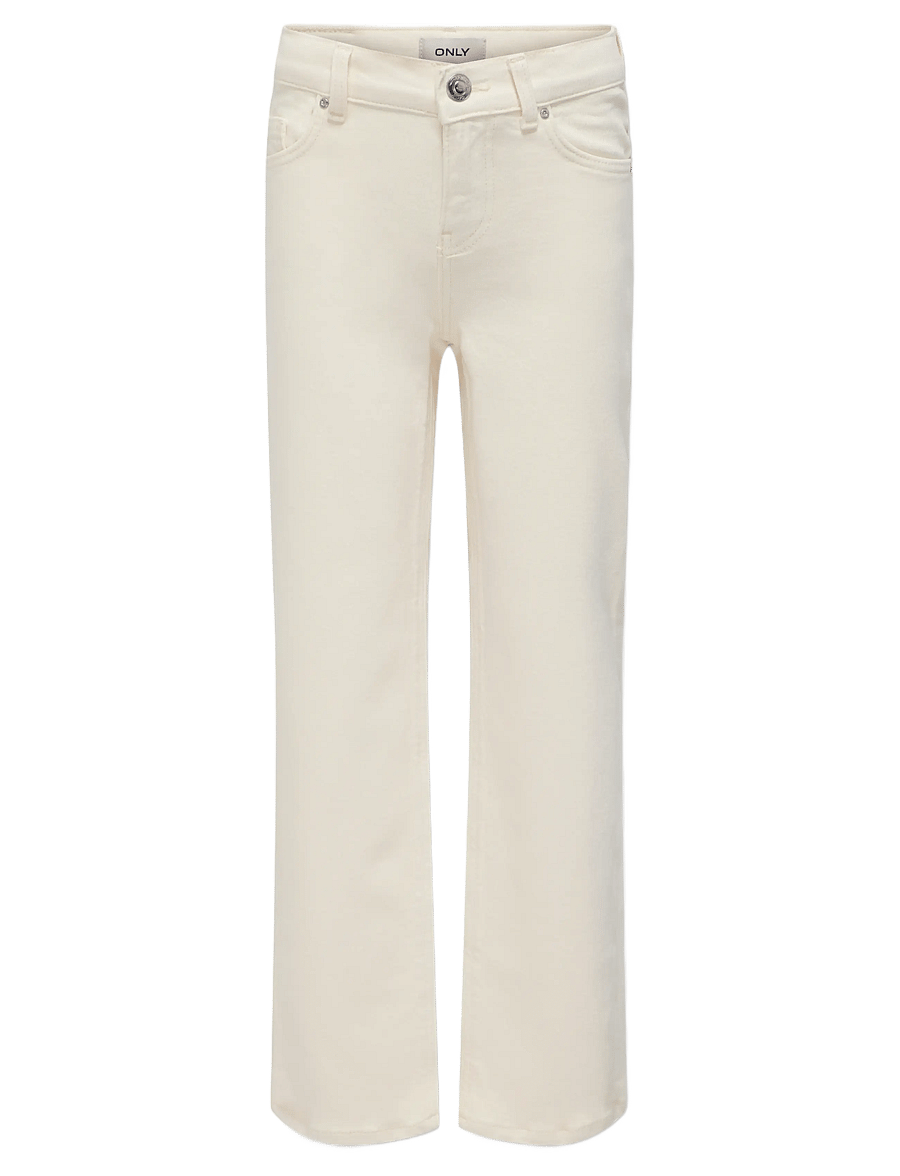 Kids Only - KOGJUICY WIDE LEG DNM CRO NOOS - regular jeans - ecru - 1