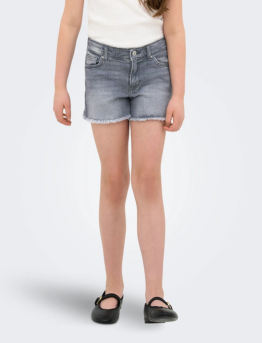 Kids Only - KOGROBYN EX VINT DNM SHORTS AZG529 NOOS - lühikesed teksapüksid - medium grey denim - 0