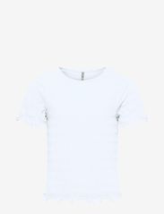 Kids Only - KOGCELINA S/S SMOCK TOP JRS - marškinėliai trumpomis rankovėmis - bright white - 0