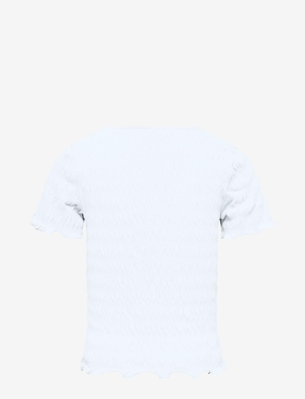 Kids Only - KOGCELINA S/S SMOCK TOP JRS - marškinėliai trumpomis rankovėmis - bright white - 1