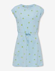 Kids Only - KOGMAY S/S AOP DRESS BOX BO JRS - lyhythihaiset - clear sky - 0