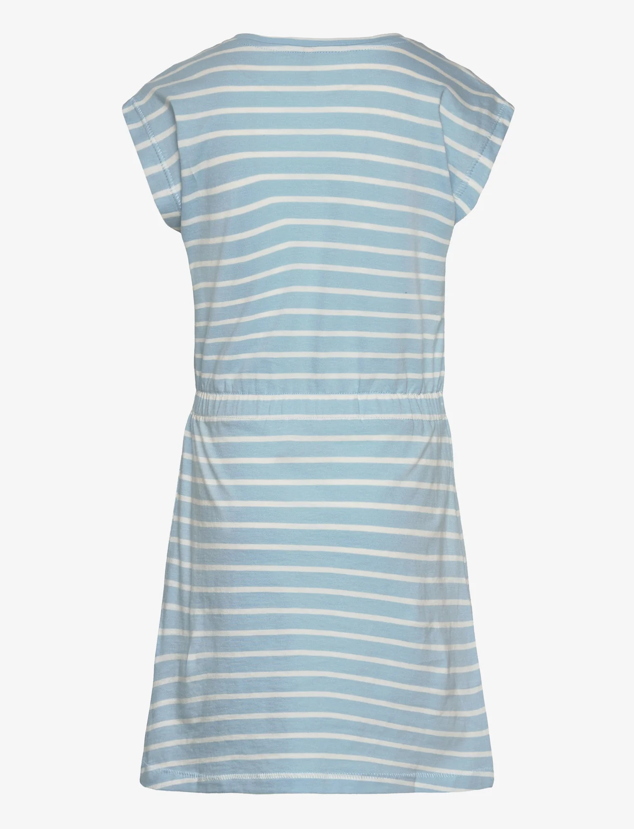 Kids Only - KOGMAY S/S STRIPE DRESS BOX BO JRS - kortärmade vardagsklänningar - clear sky - 1