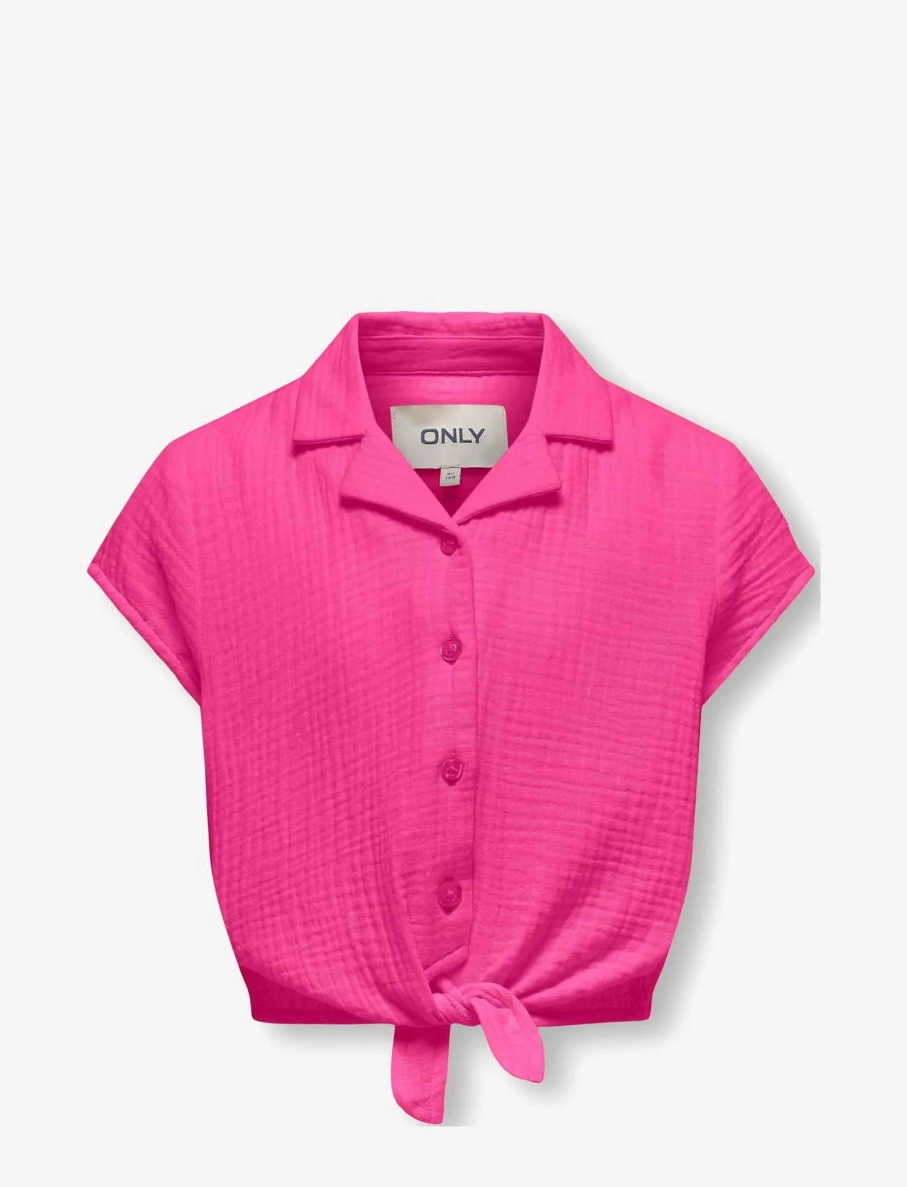 Kids Only - KOGTHYRA CAPSLEEVE KNOT SHIRT WVN - short-sleeved shirts - raspberry rose - 0
