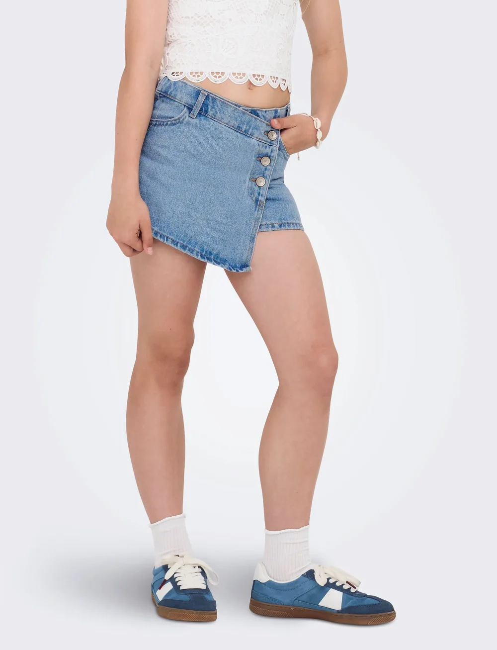 Kids Only - KOGJENNY SKORT DNM PIM020 NOOS - skorts - light blue denim - 0