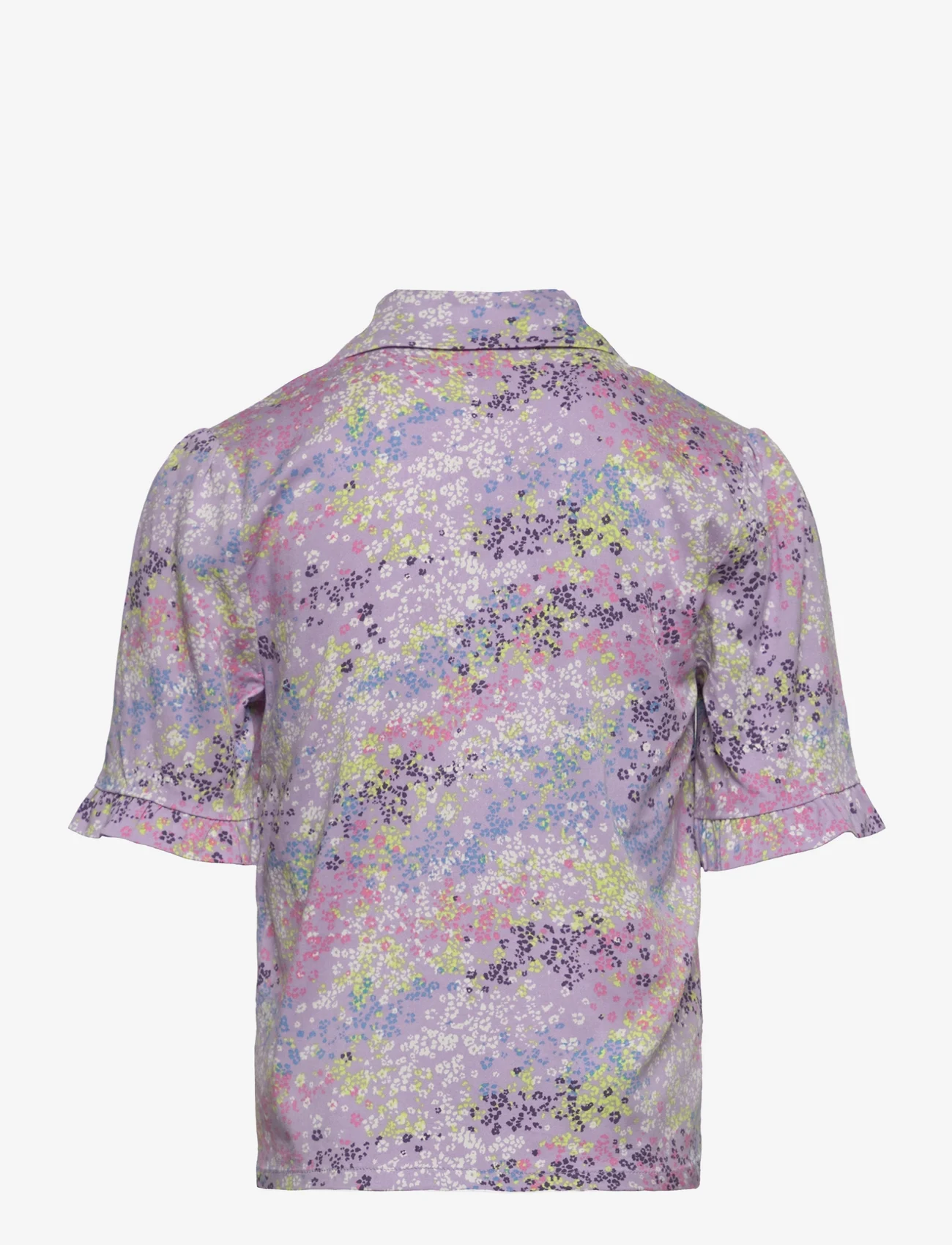 Kids Only - KOGANNA S/S SHIRT PTM - kortärmade skjortor - purple rose - 1