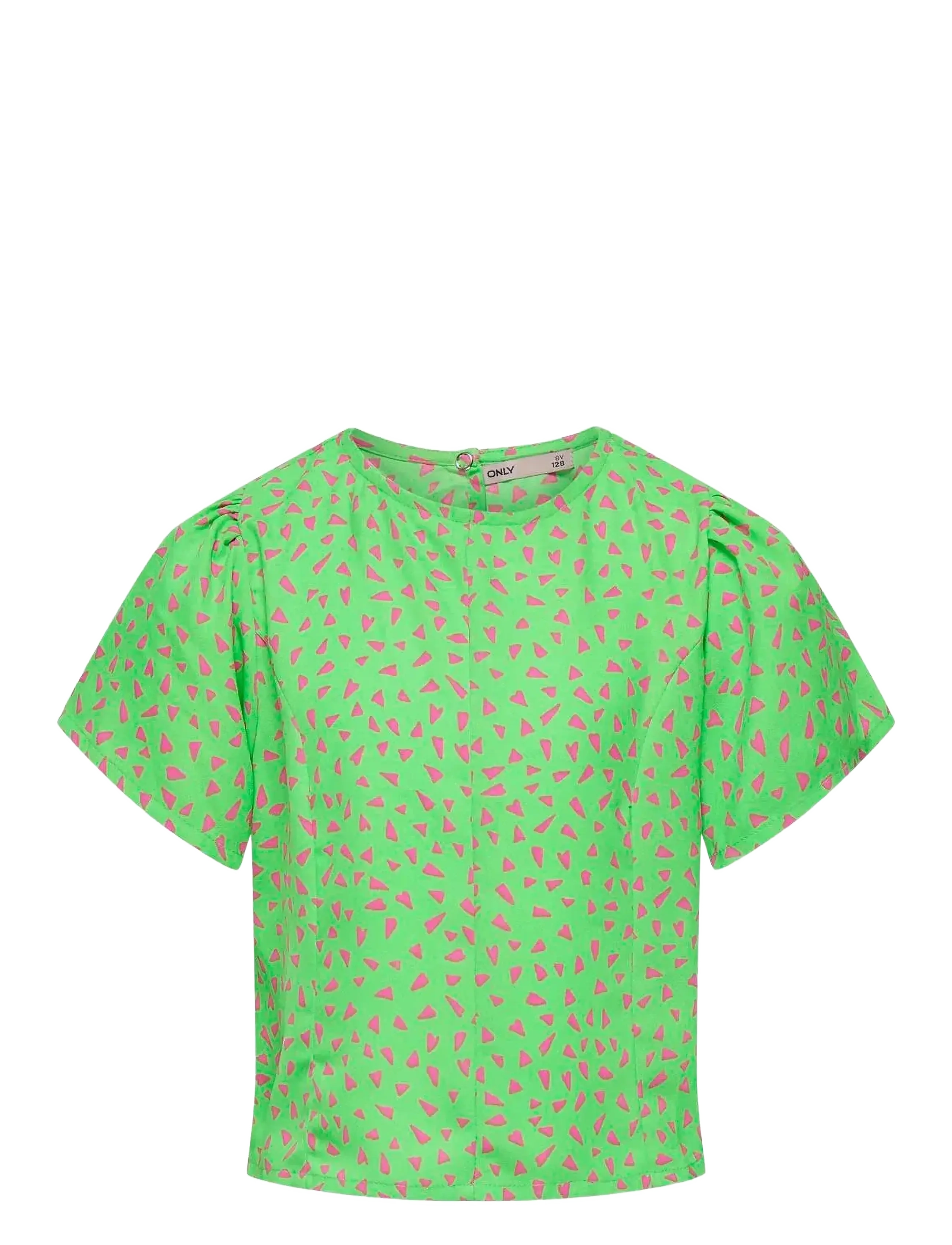 Kids Only Koglino S/S Aop Top Ptm, 164, T-shirts, Grün - Short-sleeved, Kinder