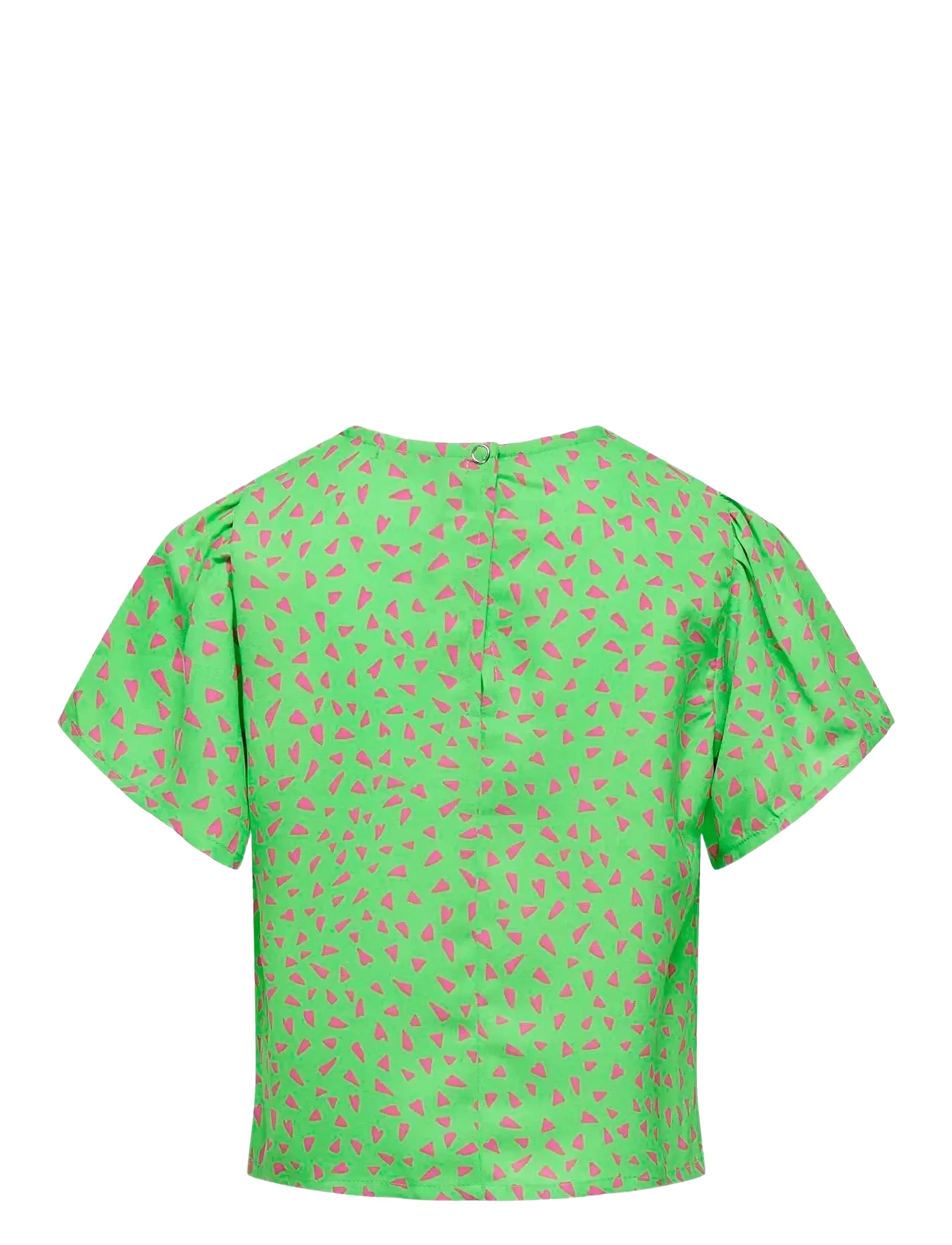 Kids Only - KOGLINO S/S AOP TOP PTM - kortærmede t-shirts - summer green - 1