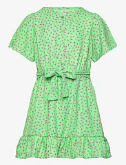 Kids Only - KOGLINO S/S AOP BELT DRESS PTM - kurzärmelige freizeitkleider - summer green - 0