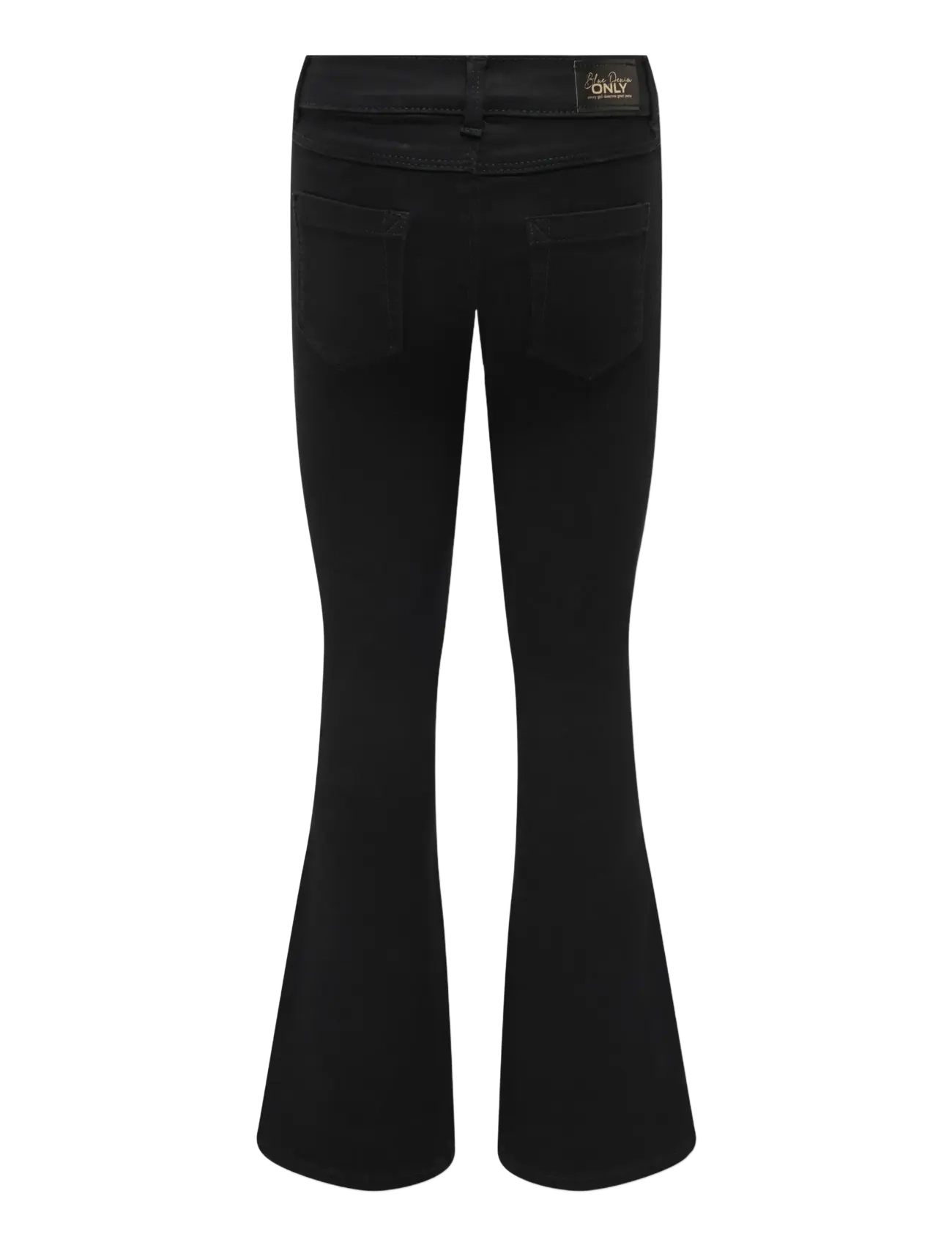 Kids Only - KOGROYAL LIFE REG FLARED PIM600 NOOS - hosen mit weitem bein - black denim - 2