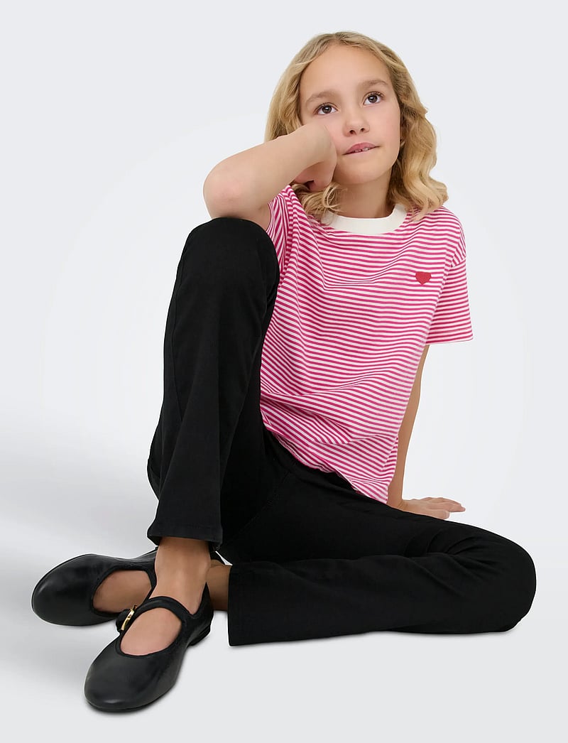 Kids Only - KOGROYAL LIFE REG FLARED PIM600 NOOS - platūs džinsai - black denim - 4