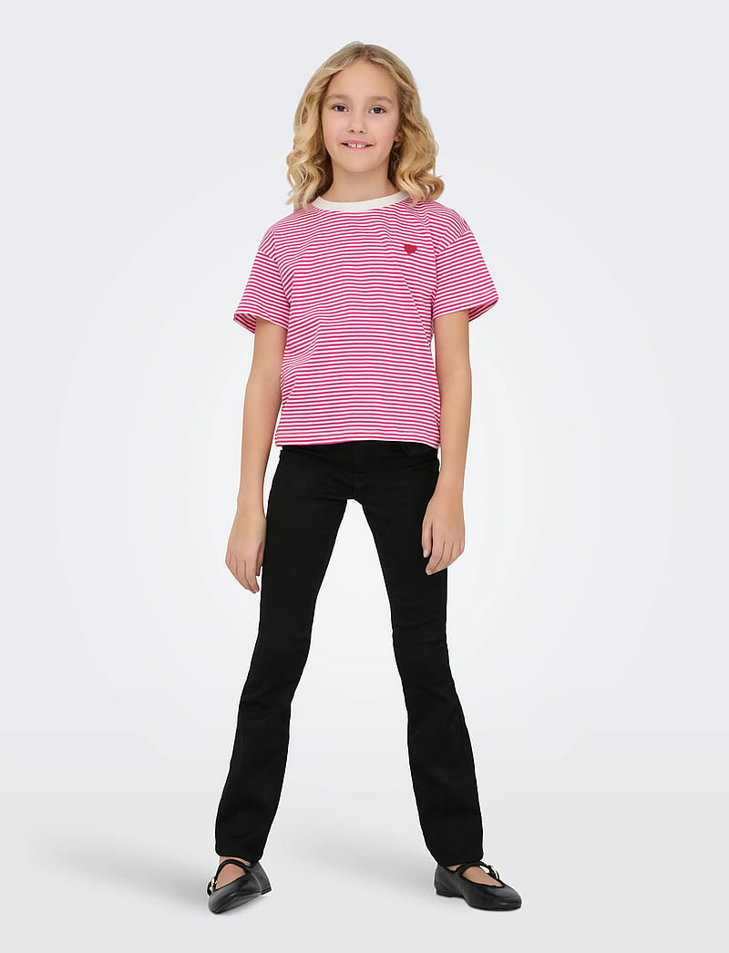 Kids Only - KOGROYAL LIFE REG FLARED PIM600 NOOS - platūs džinsai - black denim - 5