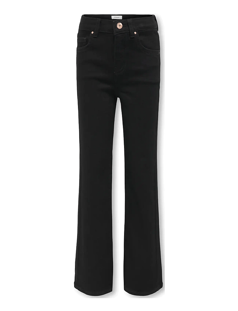 Kids Only - KOGJUICY WIDE LEG DNM CRO588 NOOS - suorat farkut - black denim - 1