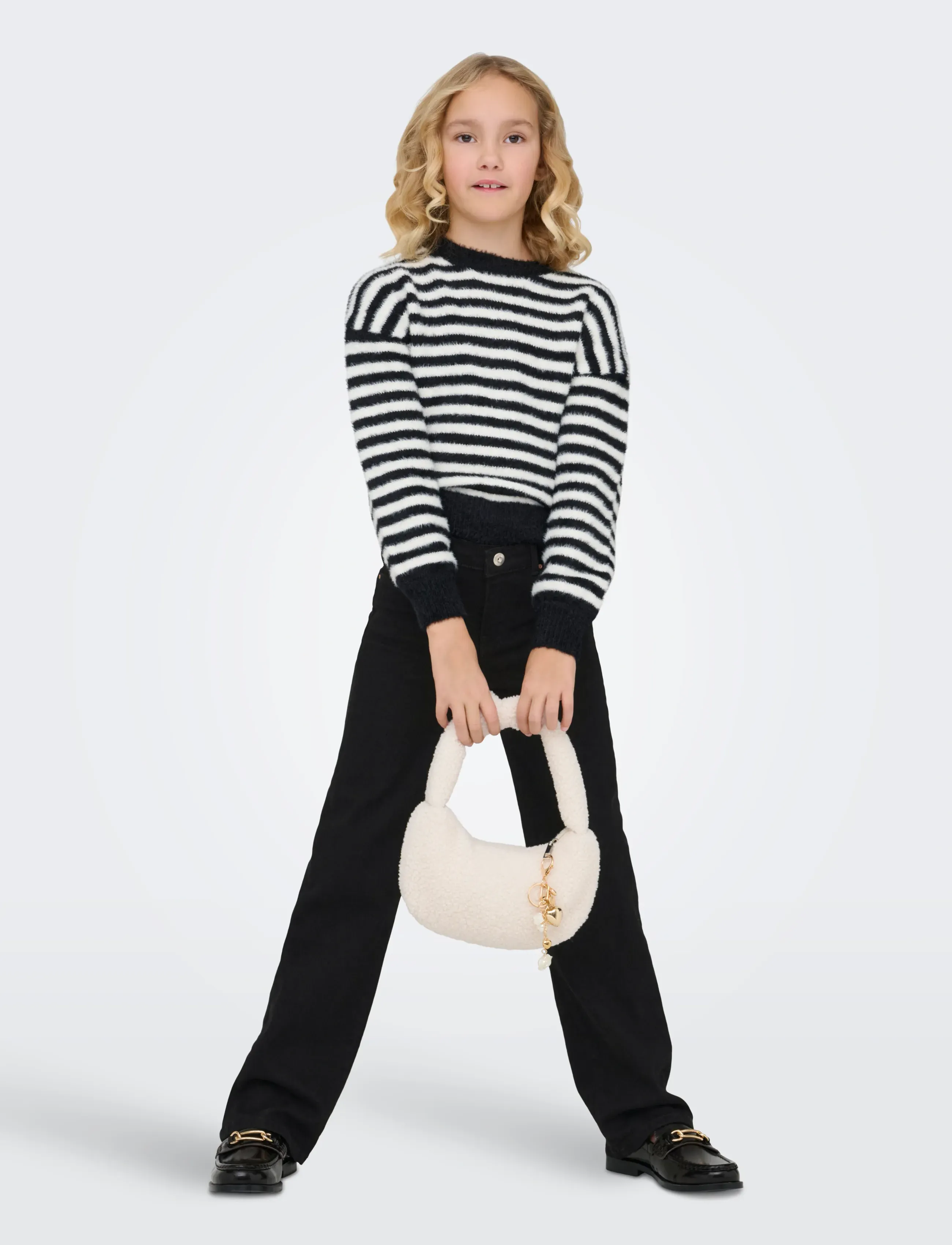 Kids Only - KOGJUICY WIDE LEG DNM CRO588 NOOS - regular jeans - black denim - 4