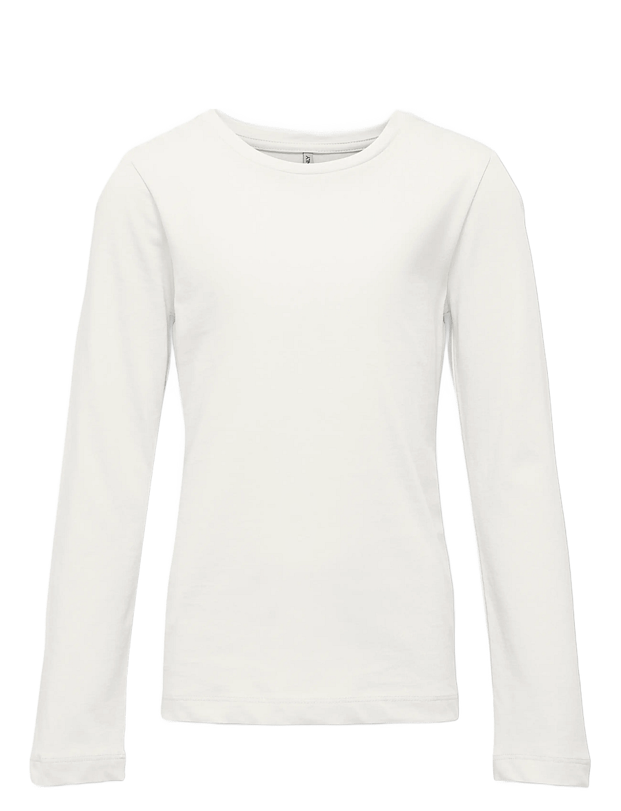 Kids Only - KOGNEW ONLY LIFE L/S TEE JRS NOOS - langærmede t-shirts - cloud dancer - 1