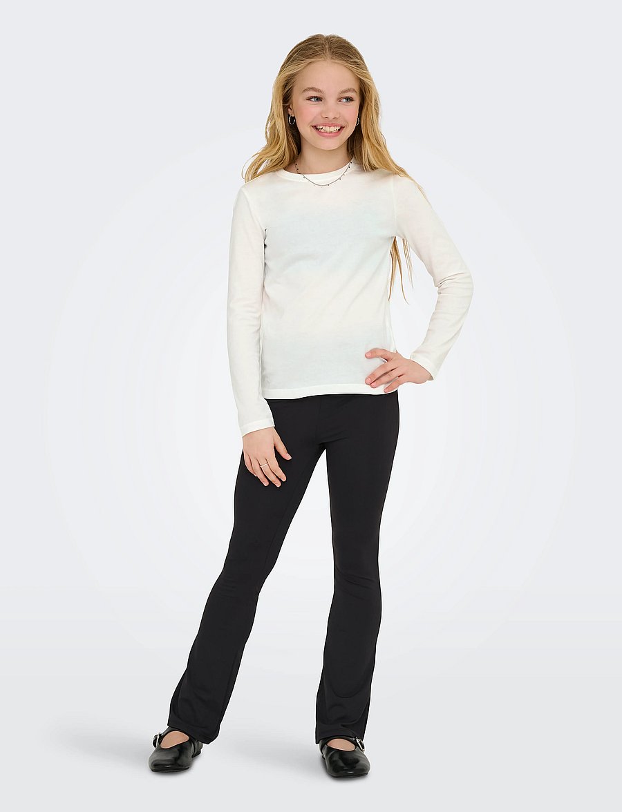 Kids Only - KOGNEW ONLY LIFE L/S TEE JRS NOOS - langærmede t-shirts - cloud dancer - 0