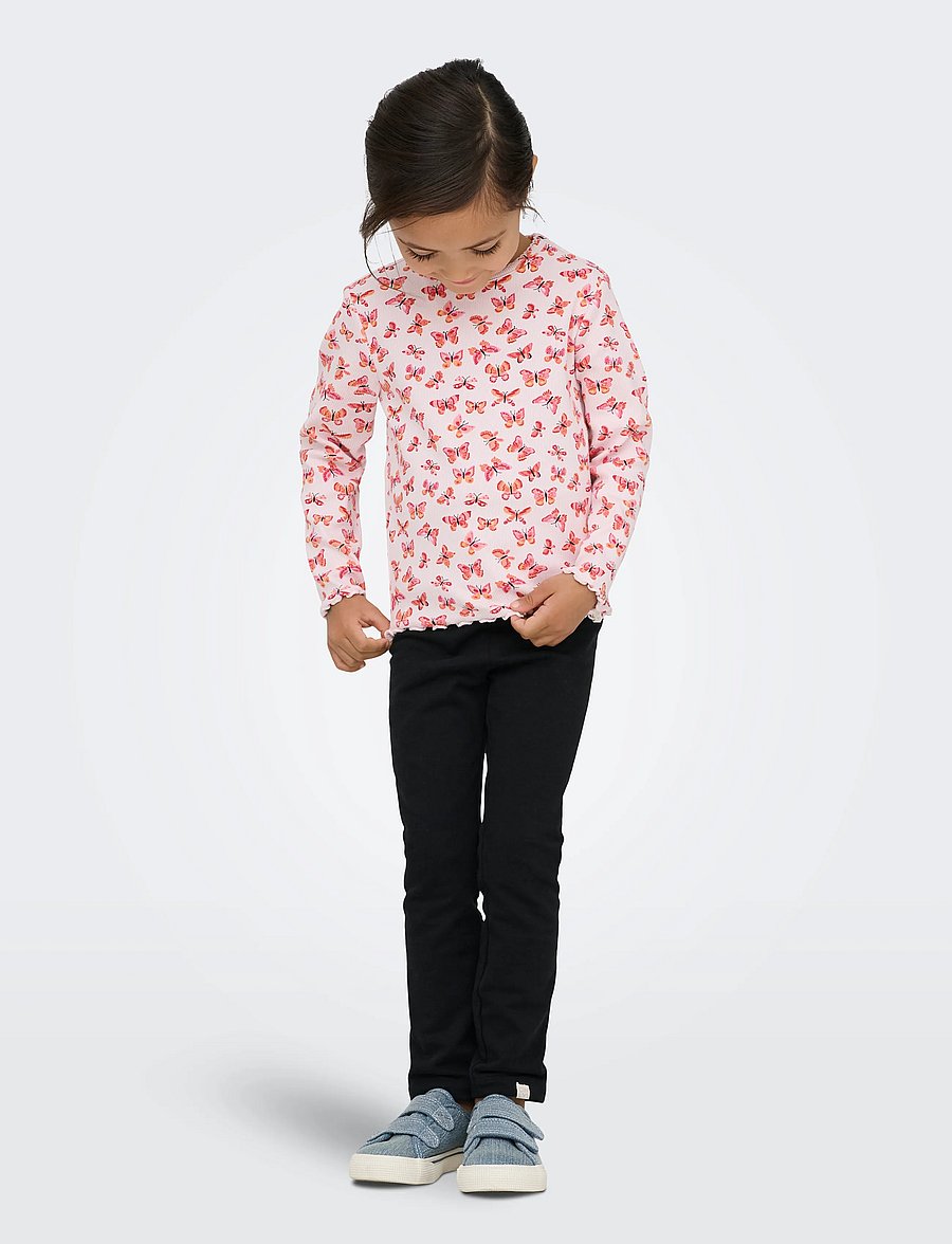 Kids Only - KMGEMILI LIFE BRUSHED LEGGINGS SWT - leggings - black - 4