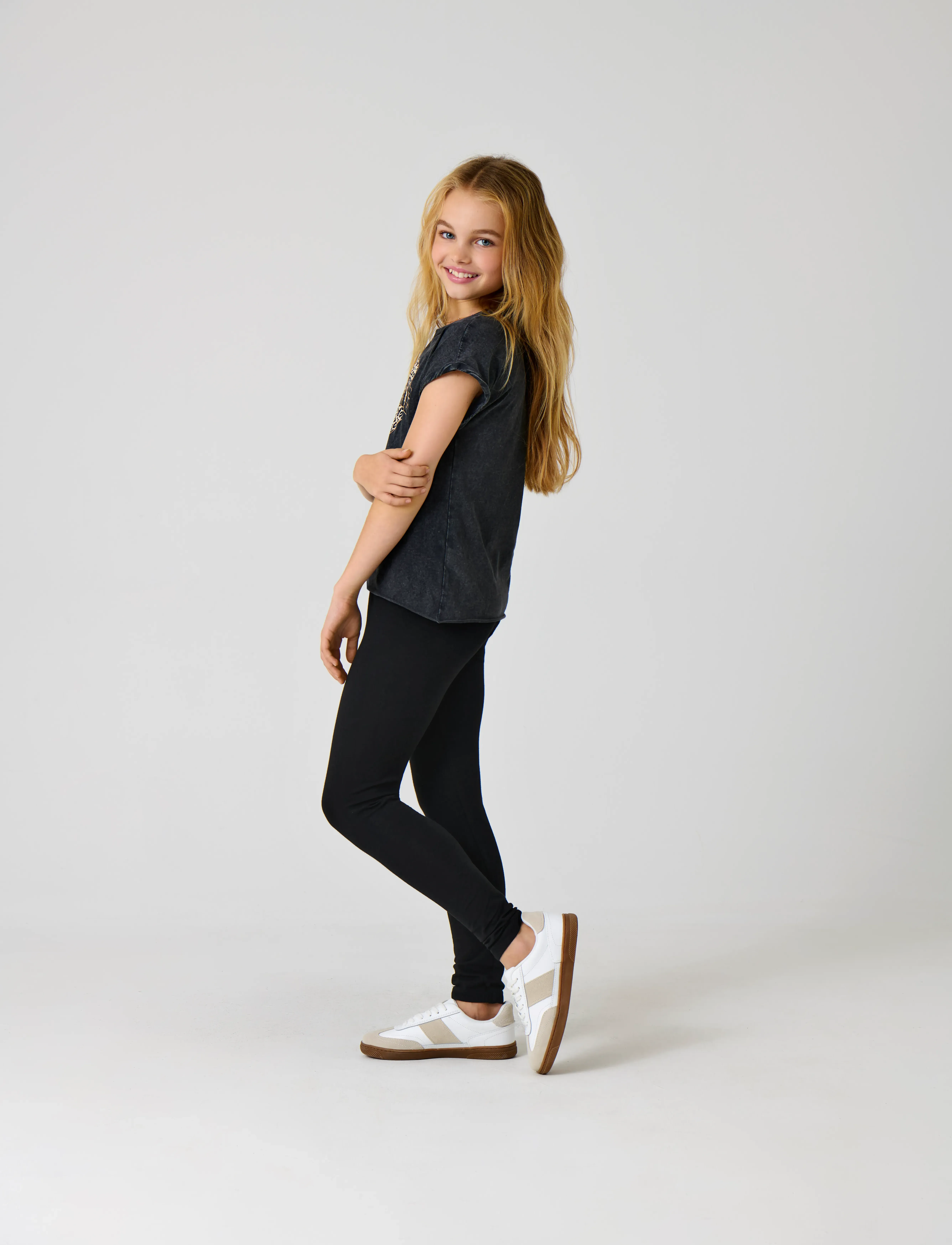Kids Only KOGNILLELIFE LEGGINGS SOLID JRS NOOS - Underdele - BLACK / black