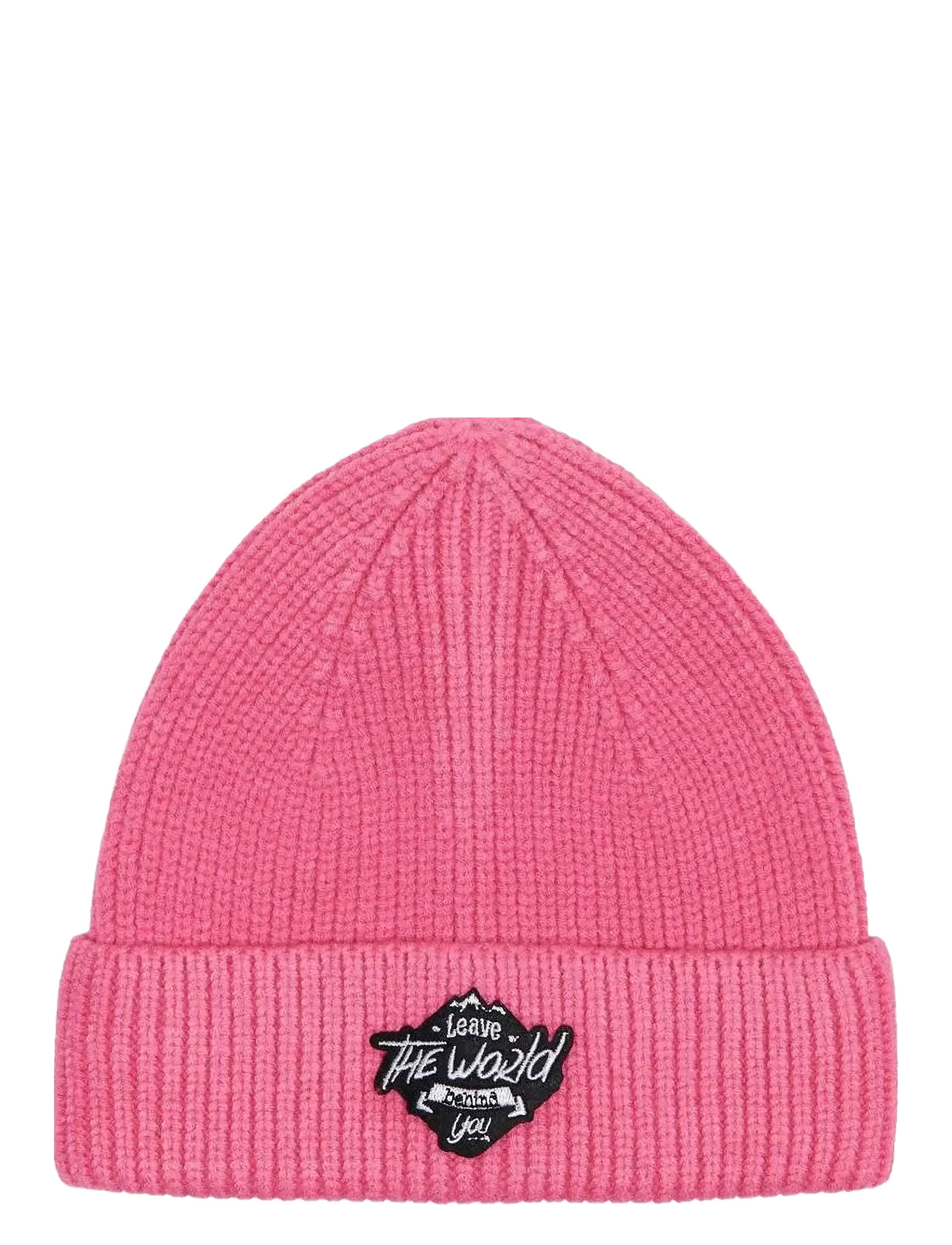 KOGMIKAELA BADGE BEANIE CP ACC - AZALEA PINK