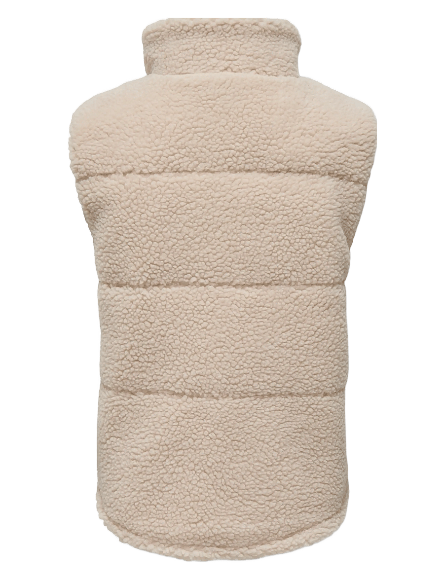 Kids Only - KOGSANDRA TEDDY WAISTCOAT OTW - pumice stone - 2