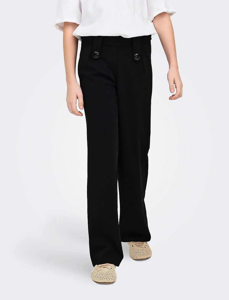 Kids Only - KOGSANIA BUTTON PANT JRS NOOS - einkaufen nach alter von - black - 0