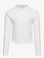 Kids Only - KOGLINEA LIFE L/S SHORT TOP JRS - megztiniai su aukšta apykakle - bright white - 0