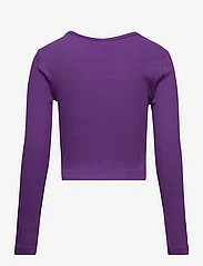 Kids Only - KOGNESSA L/S CUT OUT TOP BOX JRS - langærmede t-shirts - amaranth purple - 1