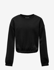 Kids Only - KOGMAYA L/S SHORT O-NECK SWT - sportiska stila džemperi - black - 0