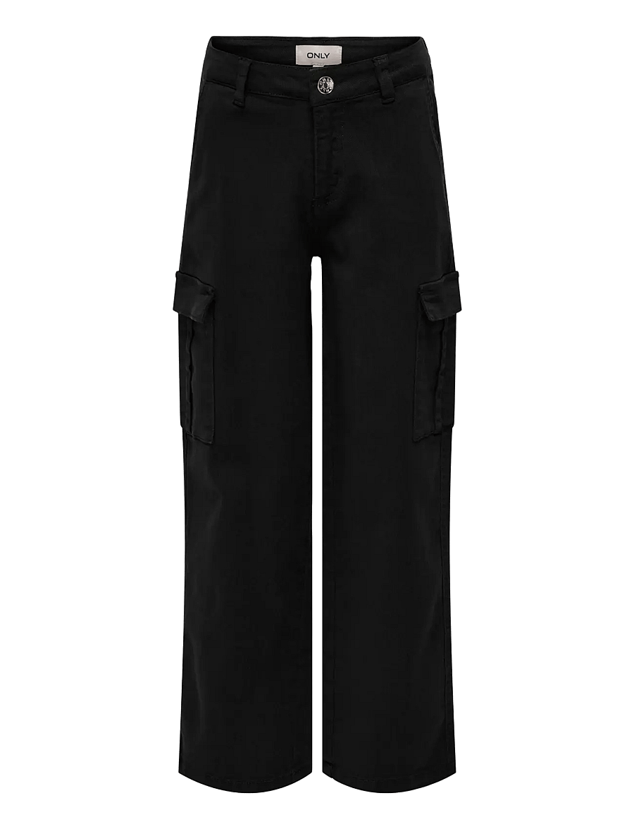 Kids Only - KOGYARROW-VOX STR CARGO PANT PNT NOOS - cargohosen - black - 1