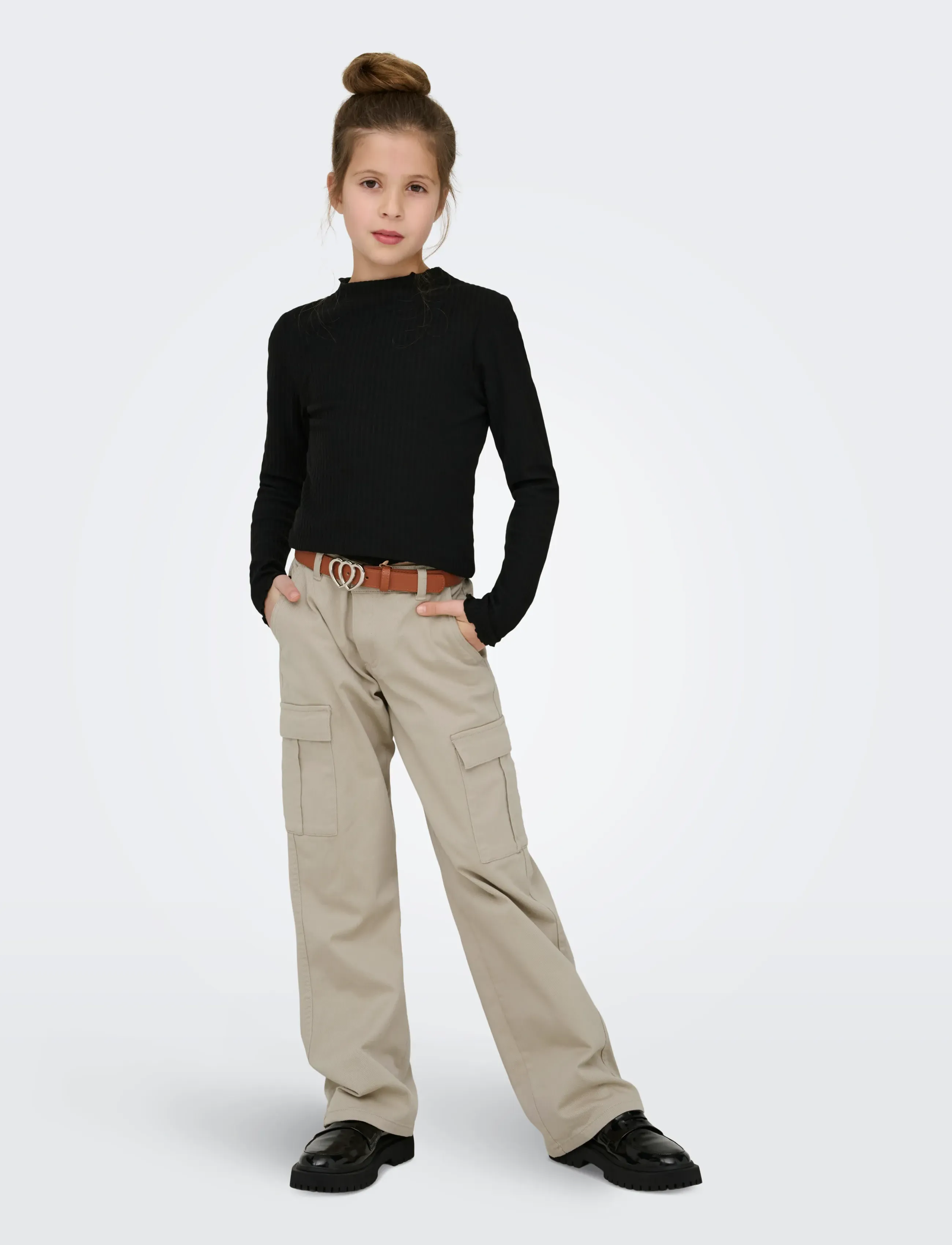 Kids Only Kogyarrow-Vox Str Cargo Pant Pnt Noos, 134, Beige > Underdele, Børn