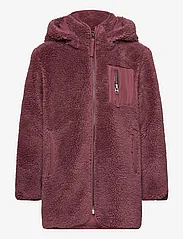 Kids Only - KOGNEWSASCHA SHERPA HOOD JACKET CP OTW - fleece jacket - rose brown - 0