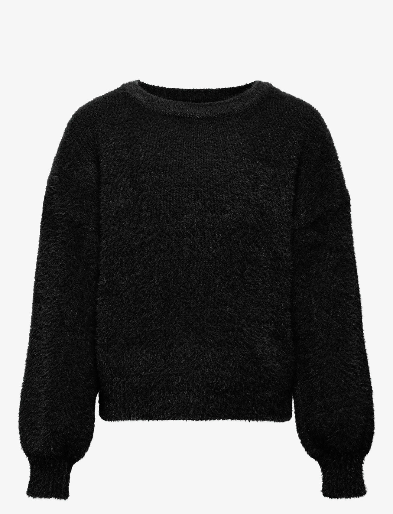 Kids Only - KOGNEWPIUMO L/S PULLOVER KNT NOOS - herbstliche kleidung - black - 0