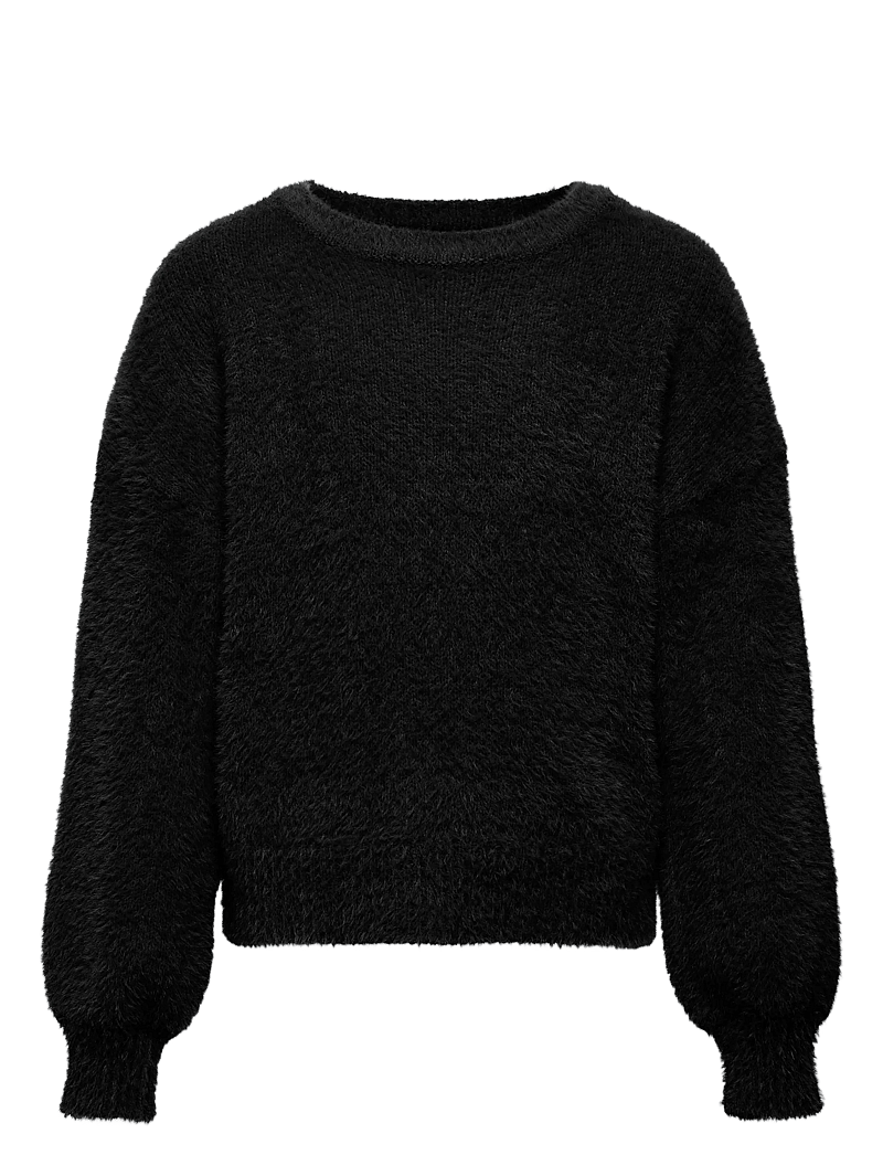 Kids Only - KOGNEWPIUMO L/S PULLOVER KNT NOOS - trøjer - black - 0