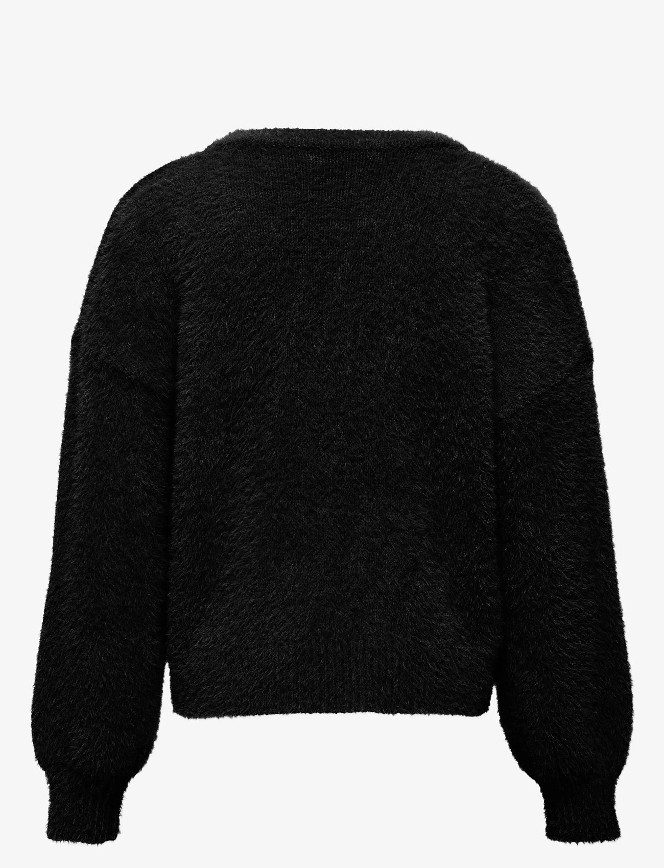 Kids Only - KOGNEWPIUMO L/S PULLOVER KNT NOOS - herbstliche kleidung - black - 1