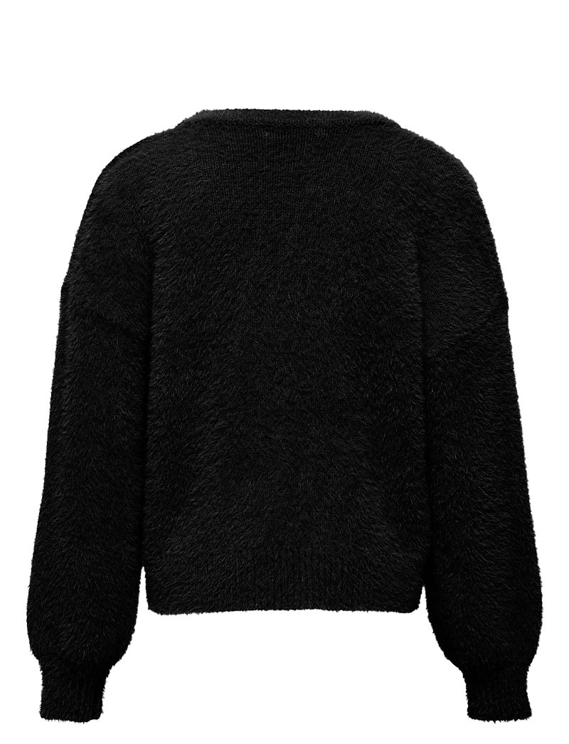 Kids Only - KOGNEWPIUMO L/S PULLOVER KNT NOOS - trøjer - black - 1